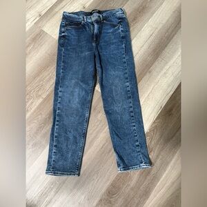 Express Men's Straight Jeans in Dark Blue